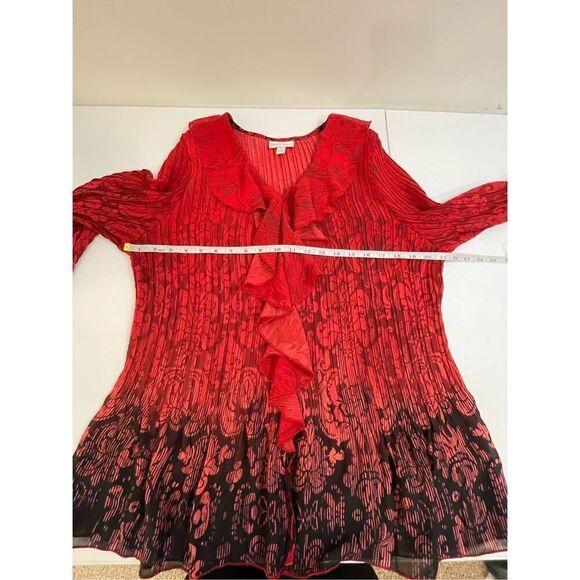 Fashion Bug women’s 1X red blouse - Picture 3 of 6